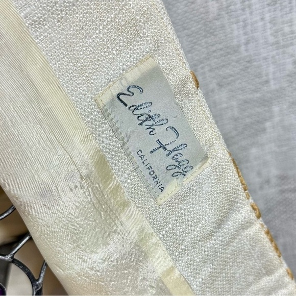 Vintage Edith Flagg cream embroidered cap duster - Picture 4 of 10